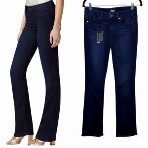Paige Manhattan Midrise Slim Boot Jeans Size 28 NWT Spirit Wash Tall Normcore